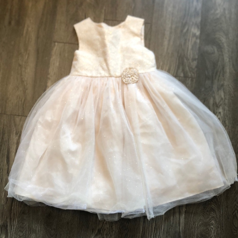 Sparkly beige formal dress size 5